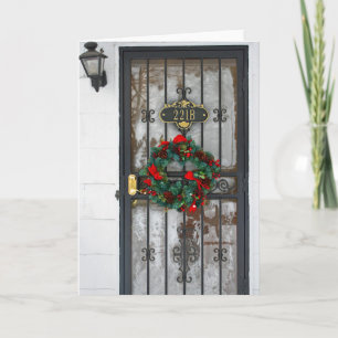 Tarjeta de Navidades Sherlock 221B