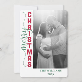 Tarjeta de Navidades simples de Feliz Navidad