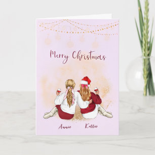 Tarjeta de Navidades simples personalizada para Am