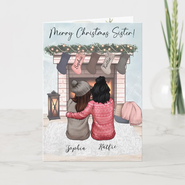 Tarjeta de Navidades simples y personalizados a me (Anverso)