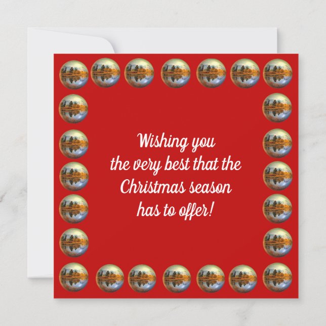 Tarjeta de Navidades Sleigh Bells (Reverso)