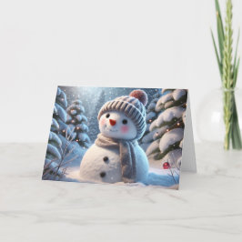 Tarjeta de Navidades Snowman