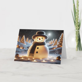 Tarjeta de Navidades Snowman