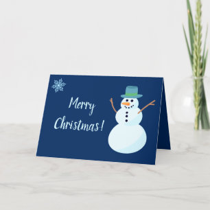 Tarjeta de Navidades Snowman