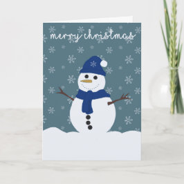 Tarjeta de Navidades Snowman