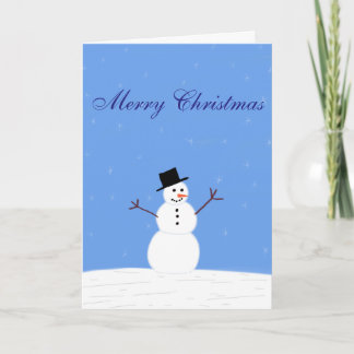 Tarjeta de Navidades Snowman