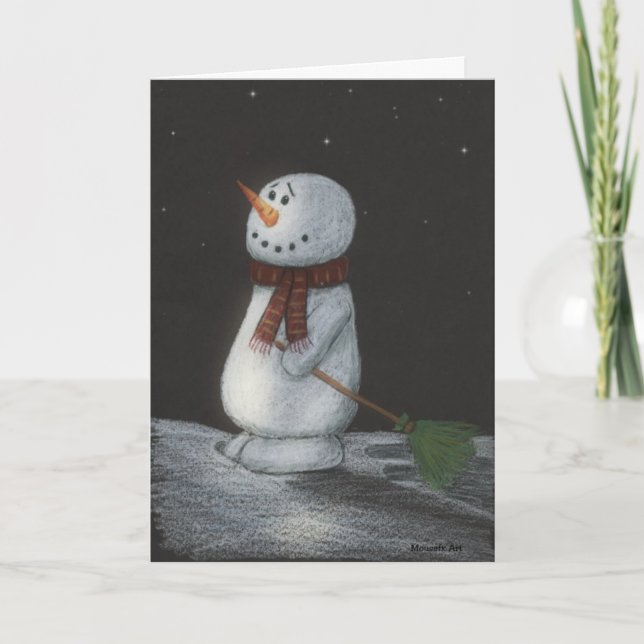 Tarjeta de Navidades Snowman (Anverso)