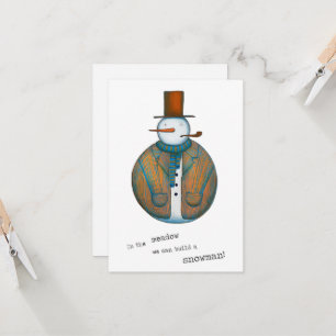 Tarjeta de Navidades Snowman