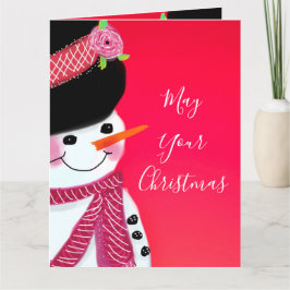 Tarjeta de Navidades Snowman