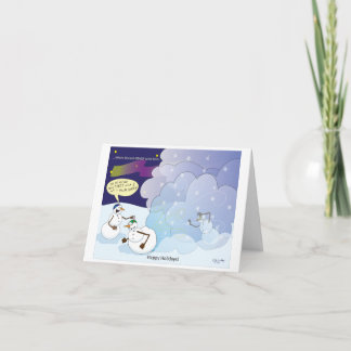 Tarjeta de Navidades Snowman Blizzard