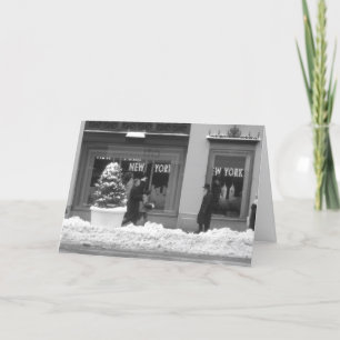 Tarjeta de Navidades Snowy New York