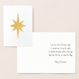Tarjeta de Navidades Star of Bethlehem - Relieve m