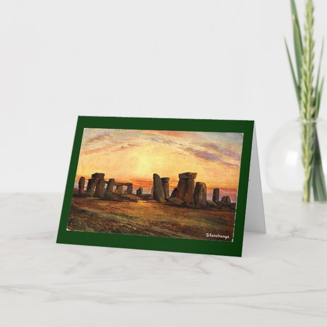 Tarjeta de navidades - Stonehenge (Anverso)