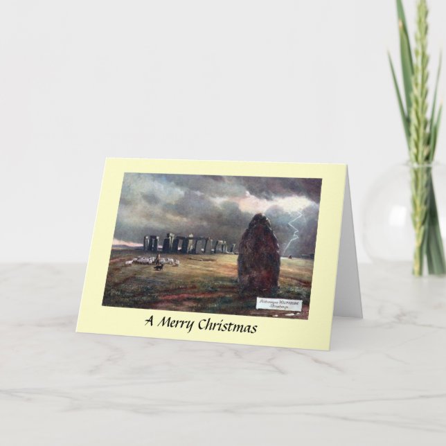 Tarjeta de navidades - Stonehenge, Wiltshire (Anverso)