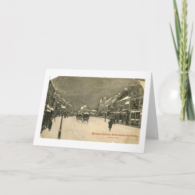 Tarjeta de navidades, Stratford-upon-Avon (Anverso)