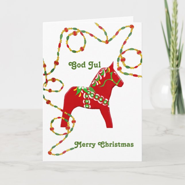 Tarjeta de Navidades sueco-estadounidenses (Anverso)