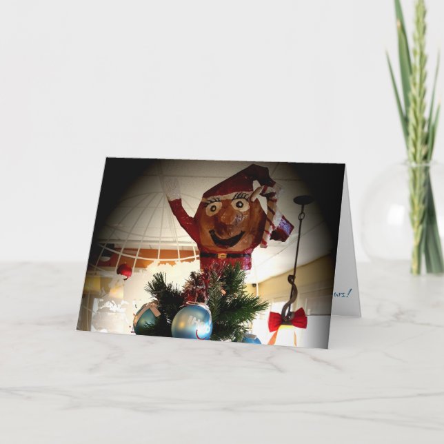 Tarjeta de Navidades "Susie Pancake Tree-Topper" (Anverso)