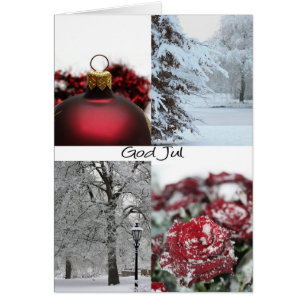 Tarjeta de Navidades Swedisch de God Jul