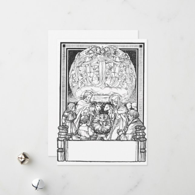 Tarjeta de Navidades tradicionales (Anverso/Reverso In Situ)