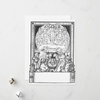 Tarjeta de Navidades tradicionales