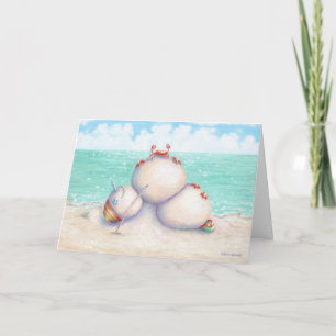 Tarjeta de Navidades tropicales de yoga