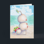 Tarjeta de Navidades tropicales de yoga<br><div class="desc">¡No des la vuelta a estos Navidades! De Idyl-Wyld.</div>