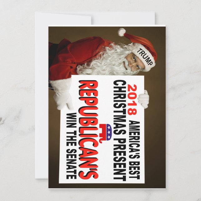 TARJETA DE NAVIDADES TRUMP (Anverso)