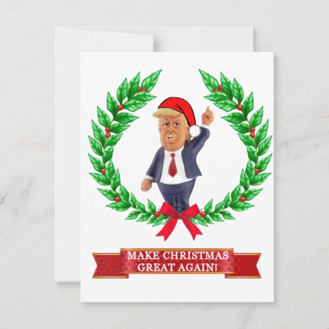 Tarjeta de Navidades Trump (Anverso)