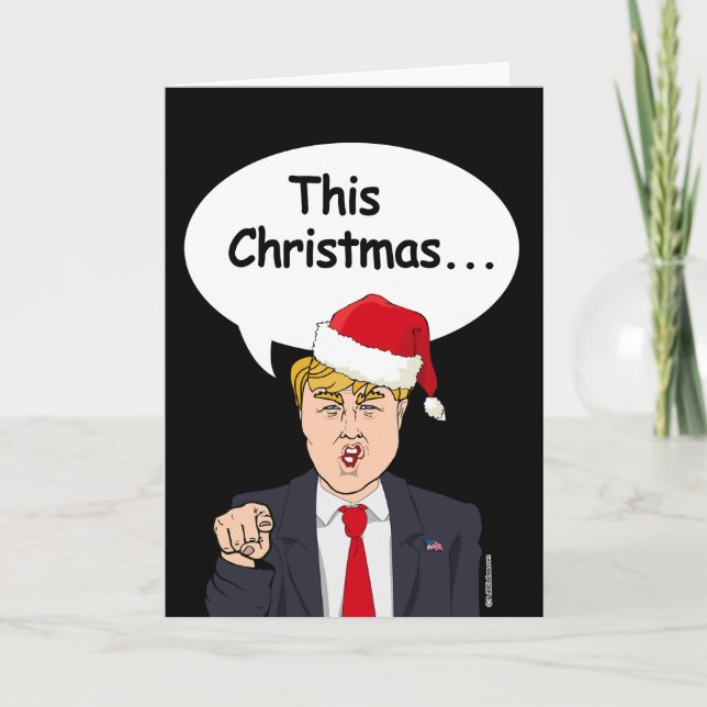 Tarjeta de Navidades Trump - Este Navidad va a ser (Anverso)