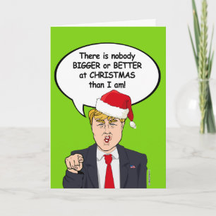 Tarjeta de Navidades Trump: nadie más grande o mej