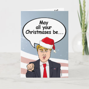 Tarjeta de Navidades Trump - Que todas tus Navidad
