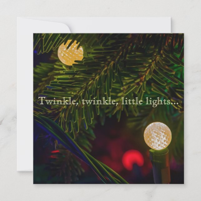 Tarjeta de Navidades Twinkle, Twinkle (Anverso)