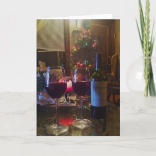 Tarjeta de Navidades "Una agradable velada de invi