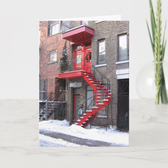 Tarjeta de navidades: vacaciones en la ciudad (Anverso)