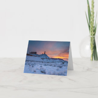 Tarjeta de navidades. Valle del Castillo. Rock del