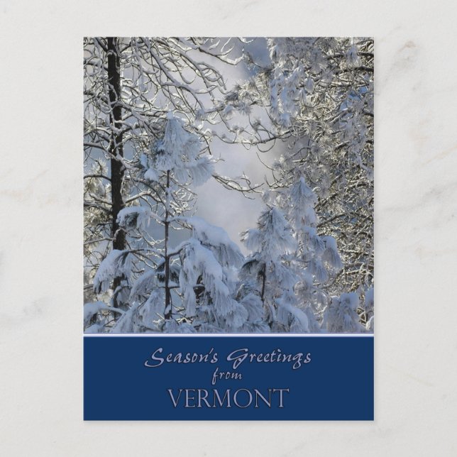 Tarjeta de Navidades Vermont/postales específicas  (Anverso)