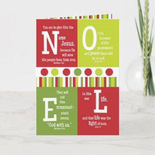 Tarjeta de Navidades versales de escritura plegada