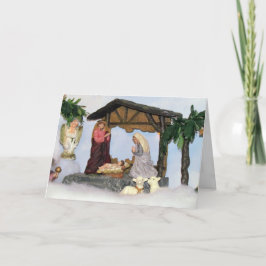 Tarjeta de Navidades Village Creche