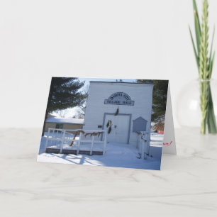 Tarjeta de Navidades "Village Hall"