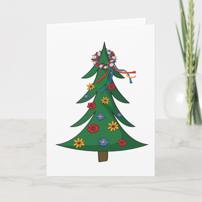 Tarjeta de navidades - Vinok ucraniano (Anverso)