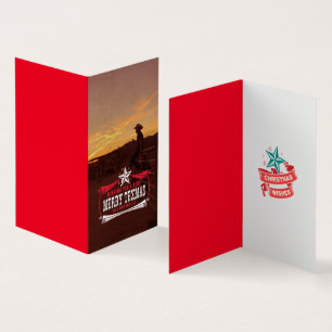 Tarjeta de Navidades Vintage TEXMAS