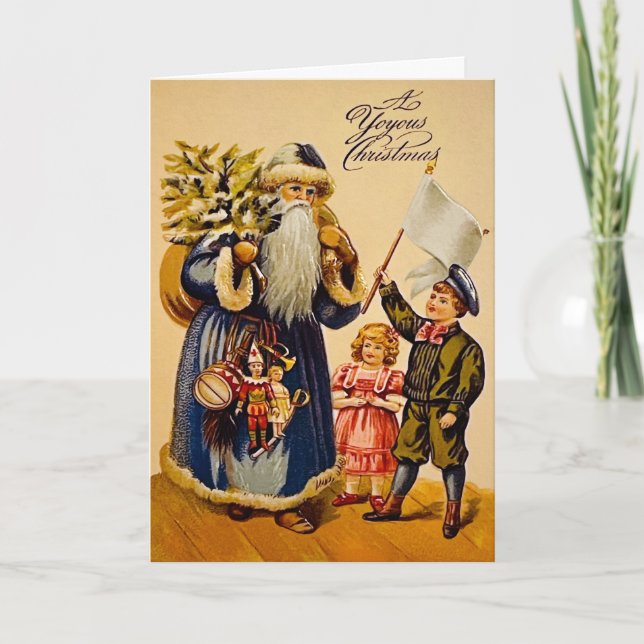 Tarjeta de Navidades Vintage Yoyous (Anverso)