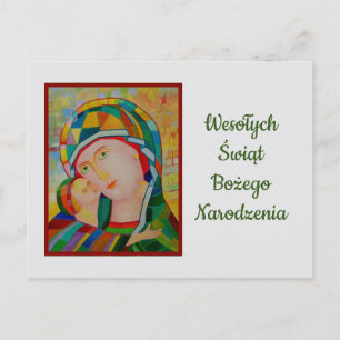 Tarjeta de Navidades Wesołych Świąt Bożego Narodze