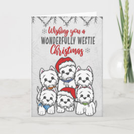 Tarjeta de Navidades Westie