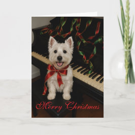 Tarjeta de Navidades Westie