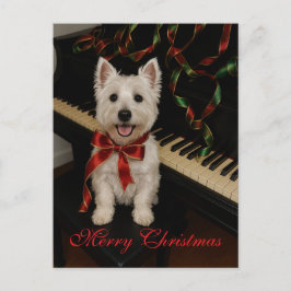 Tarjeta de Navidades Westie