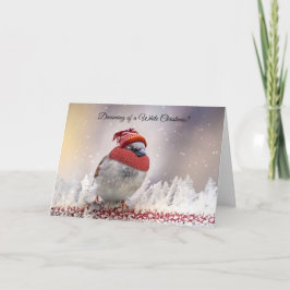 Tarjeta de Navidades White ChristmasSnowbird Flori