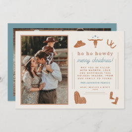 Tarjeta de Navidades WYNONA Terracotta Western Cow