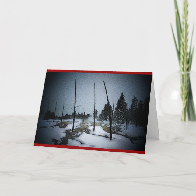Tarjeta de navidades (Yellowstone) (Anverso)