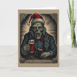 Tarjeta de Navidades Zombie Cheer